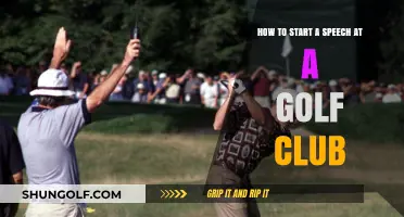 Mastering the Tee-Off: Crafting the Perfect Golf Club Speech Opener