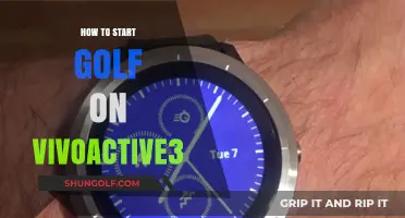 Tee Off with Vivoactive3: Your Guide to Starting Golf