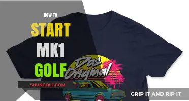 Teeing Off: A Beginner's Guide to Starting Your MK1 Golf Journey