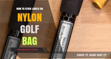 Mastering the Art of Labeling Your Nylon Golf Bag