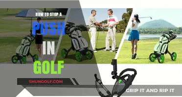 Mastering the Fix: How to Stop a Push in Golf