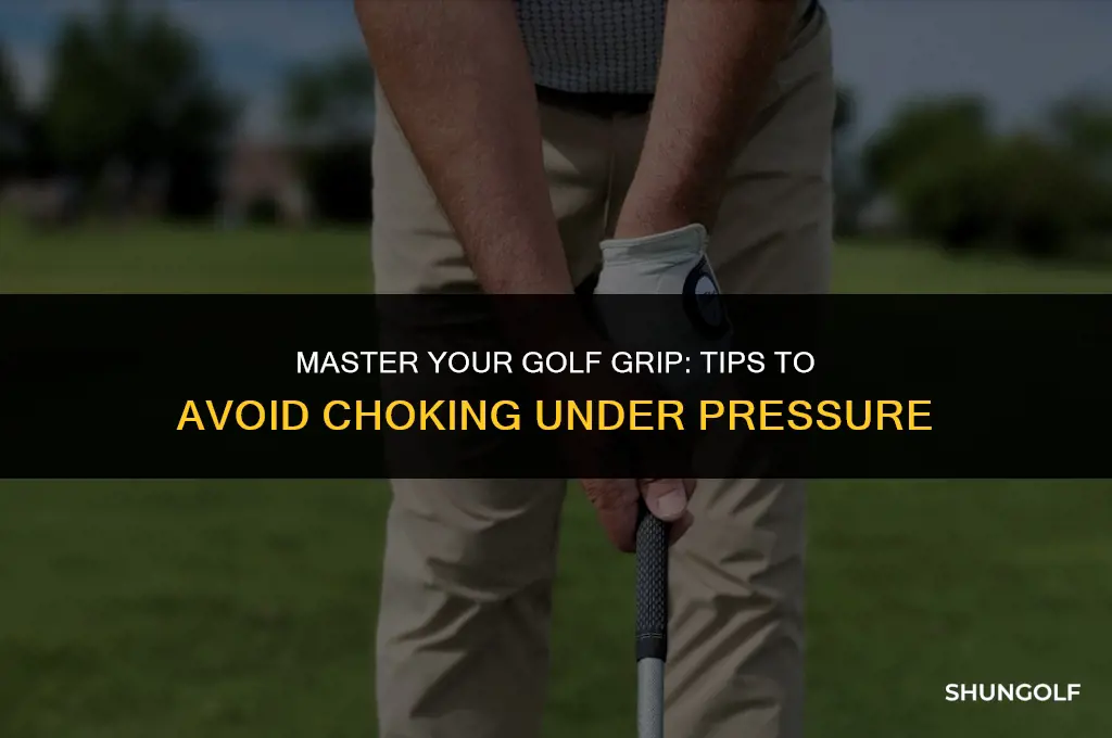 how to stop choking your golf grip
