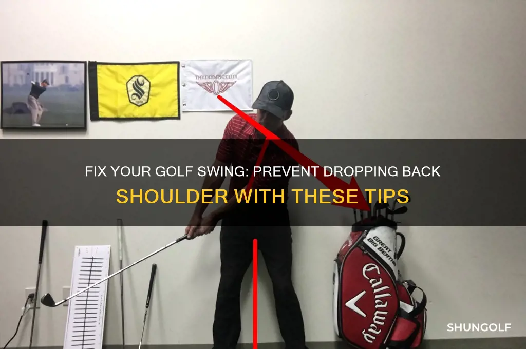 how to stop dropping back shoulder golf