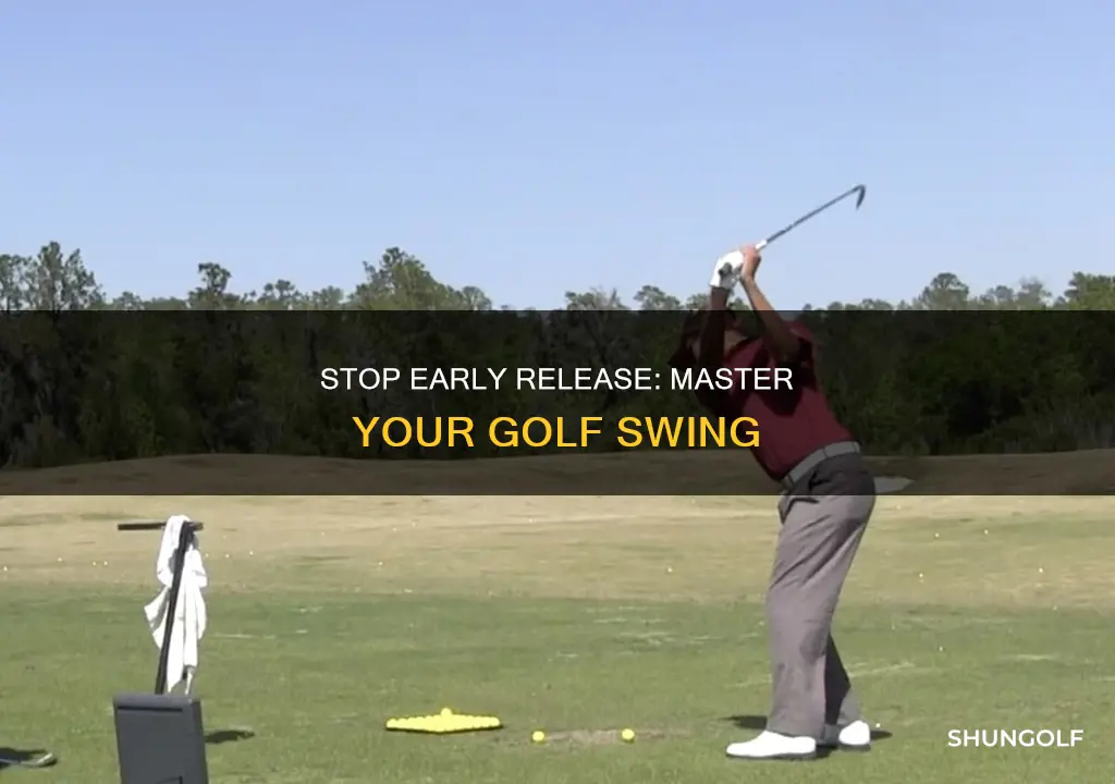 how to stop early release golf