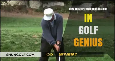 Prevent Unnecessary Emails to Managers in Golf Genius: A Quick Guide