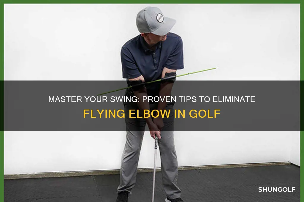 how to stop flying elbow in golf