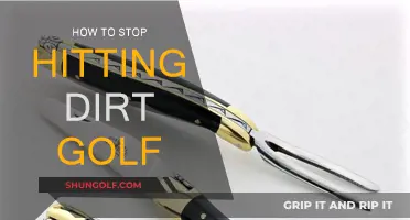 Stop Hitting Dirt: Simple Golf Swing Adjustments