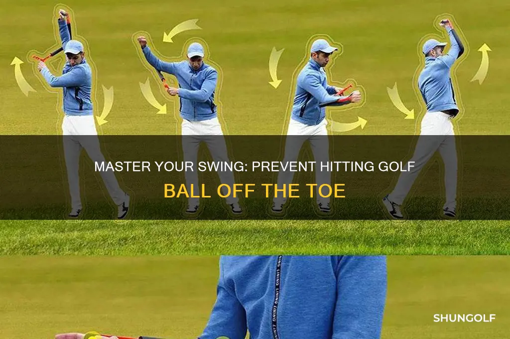 how to stop hitting golf ball off toe of club