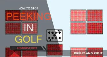 Stop Peeking: Master Your Golf Game