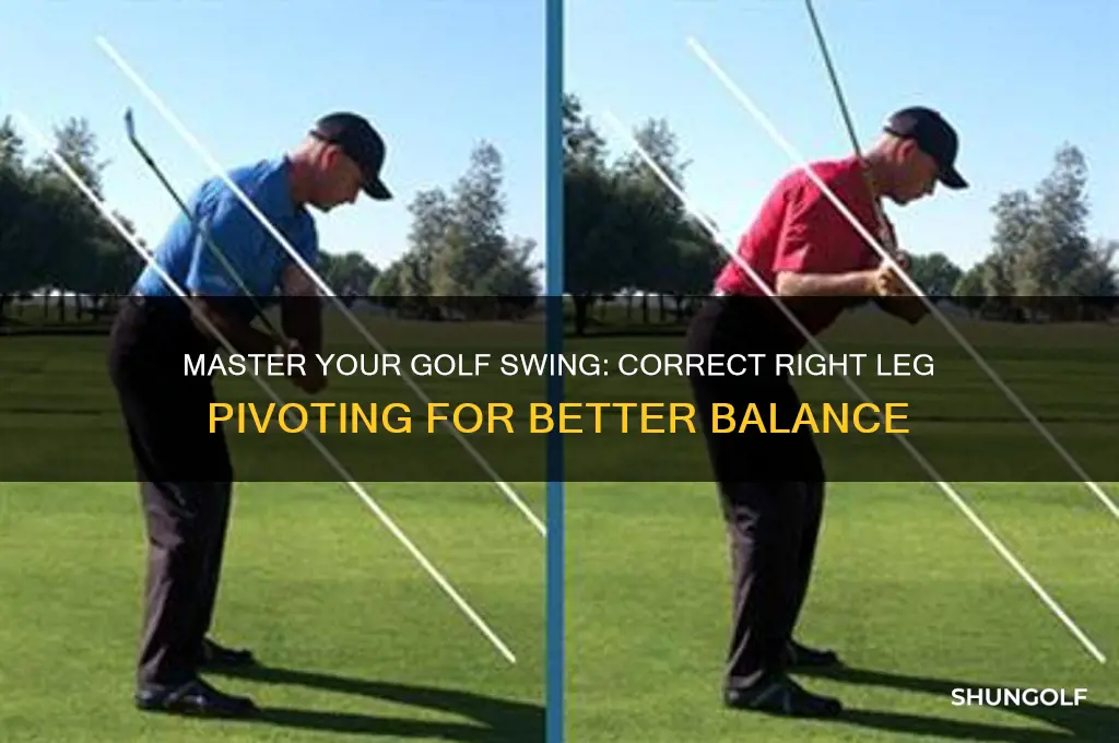 how to stop pivotong on right leg in golf