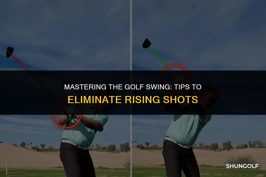 how to stop raising up on golf shot