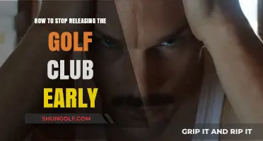 Master Your Swing: Prevent Early Golf Club Release Effectively
