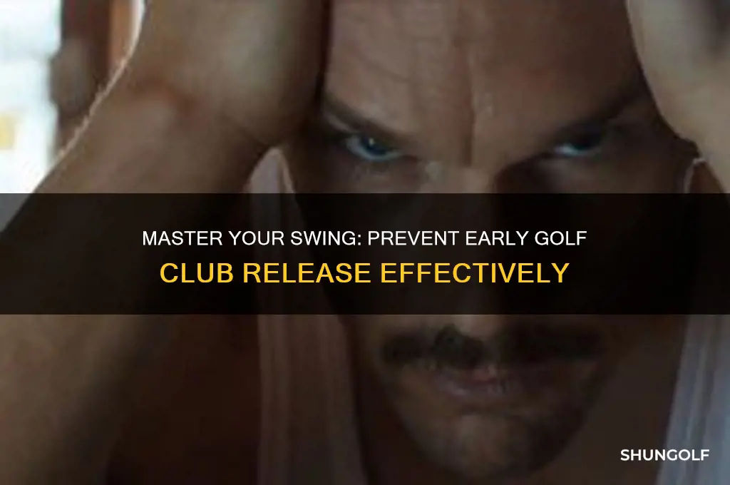 how to stop releasing the golf club early