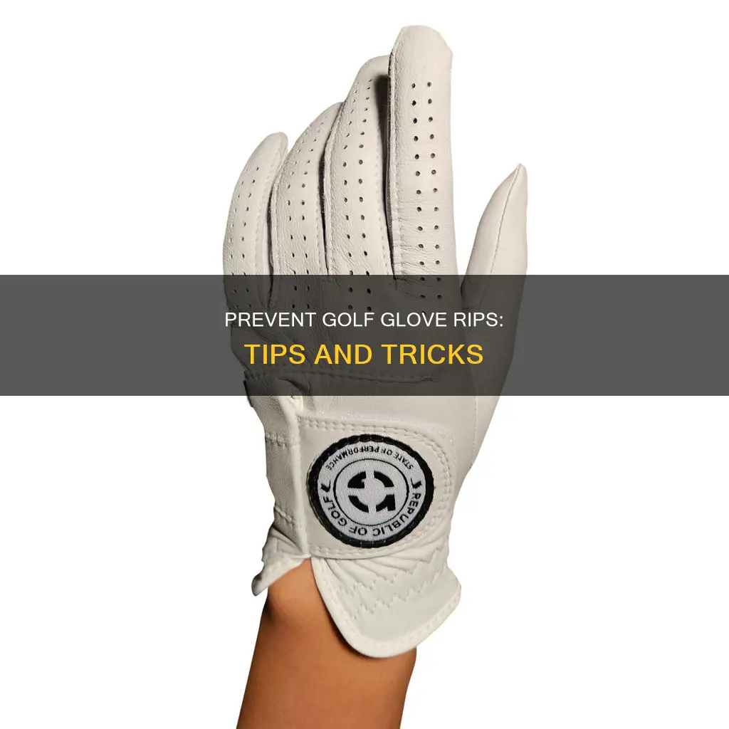 how to stop ripping golf gloves