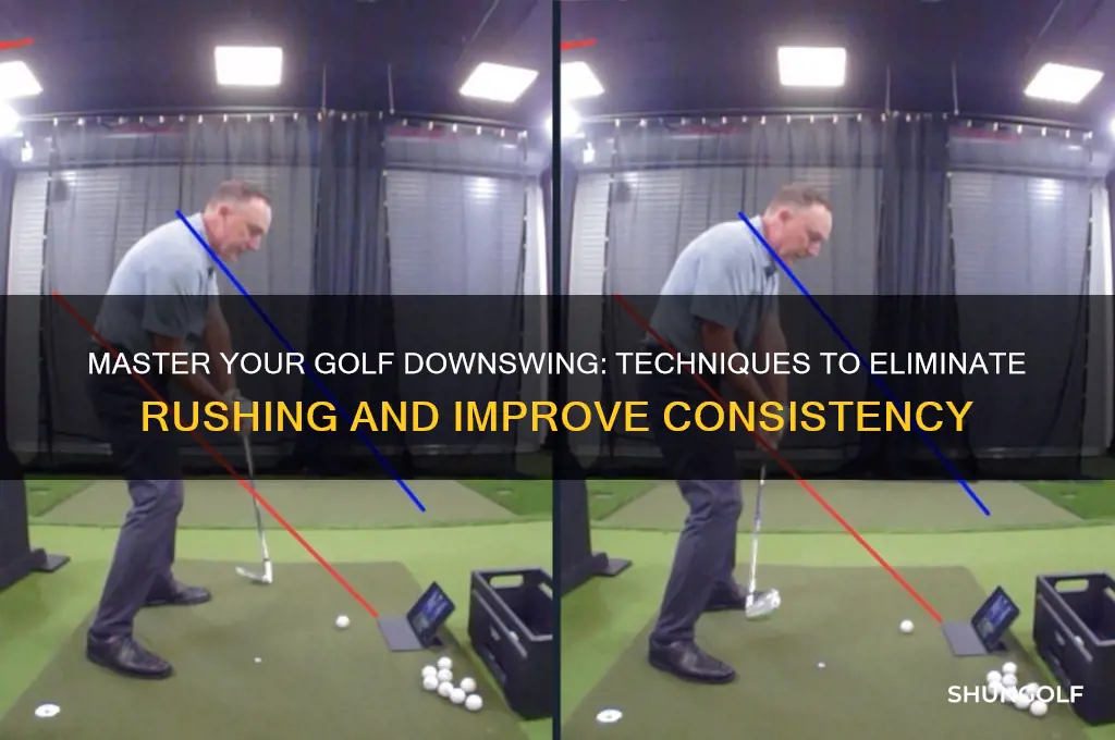 how to stop rushing the downswing in golf