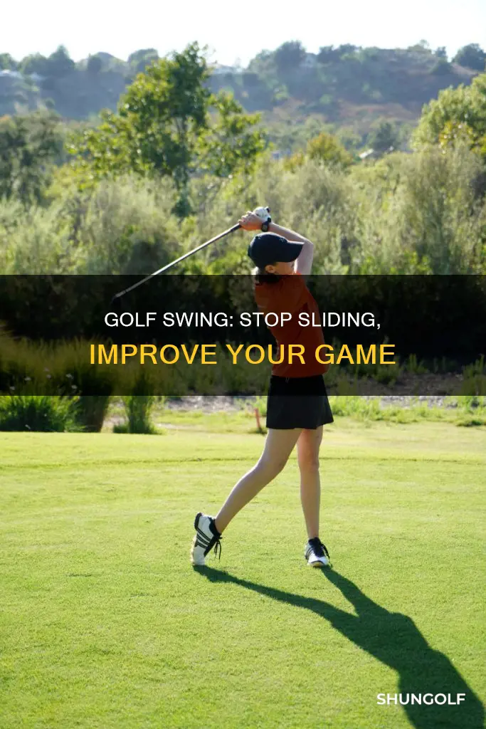 how to stop sliding in golf
