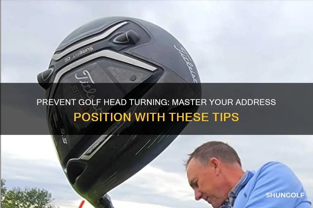how to stop someone turning over golf head at address