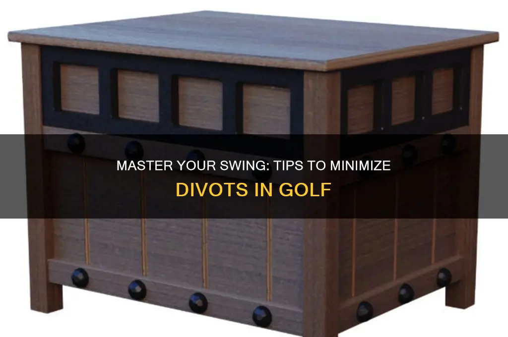 how to stop taking big divots in golf
