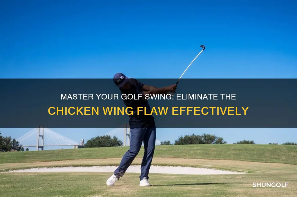 how to stop the chicken wing in golf