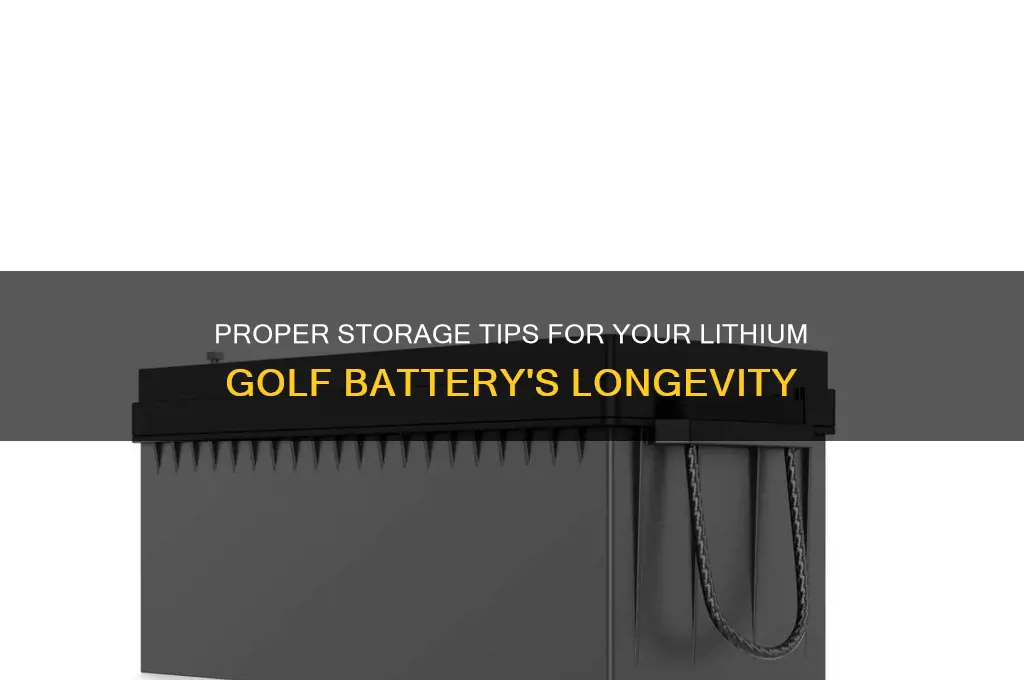 how to store a lithium golf battery
