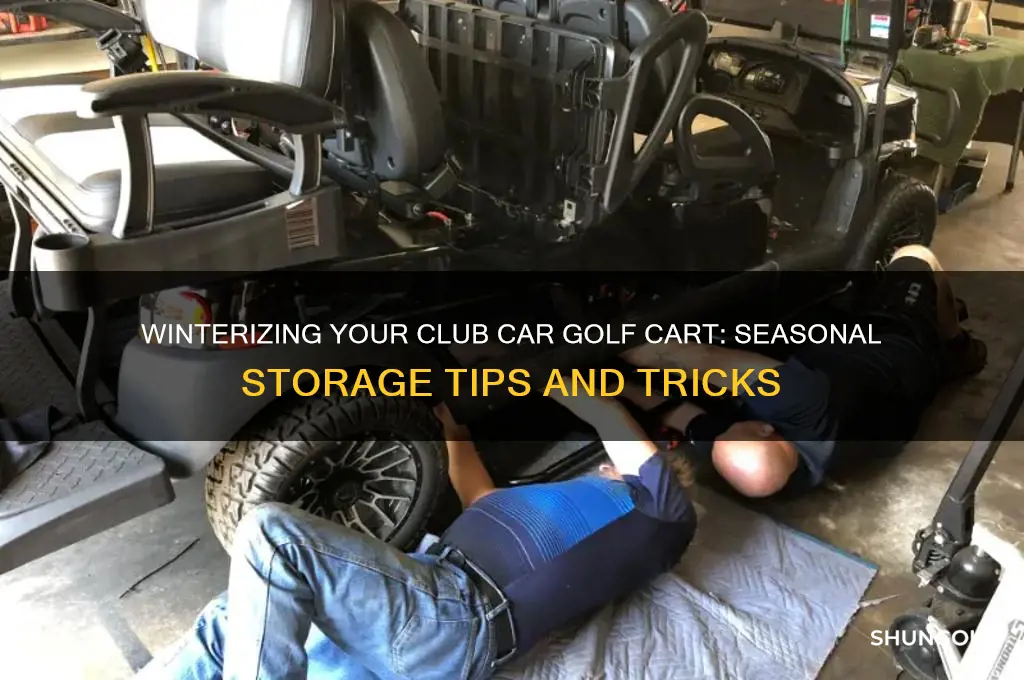 how to store club car golf cart for the season