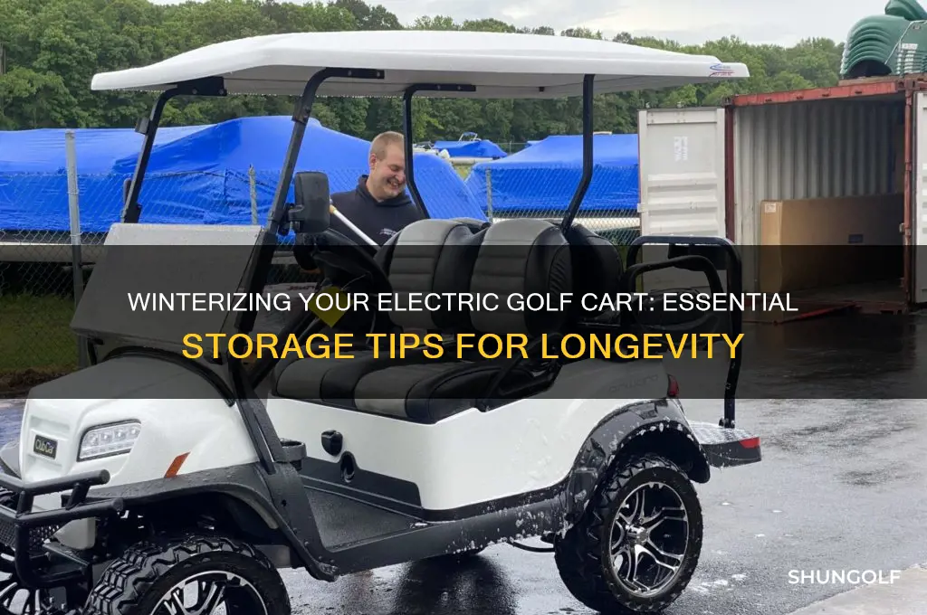 how to store electric golf cart for winter