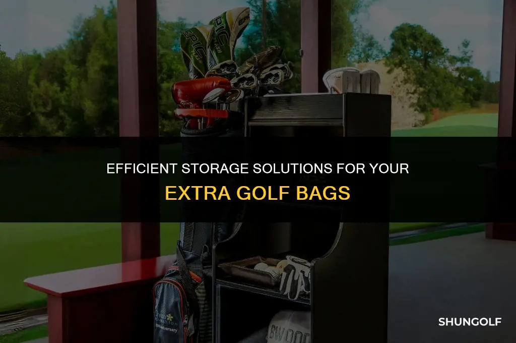 how to store extra golf bags