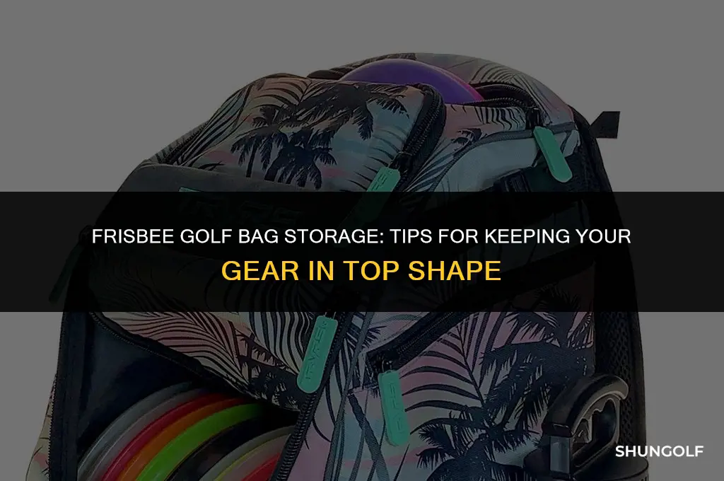 how to store frisbee golf bag