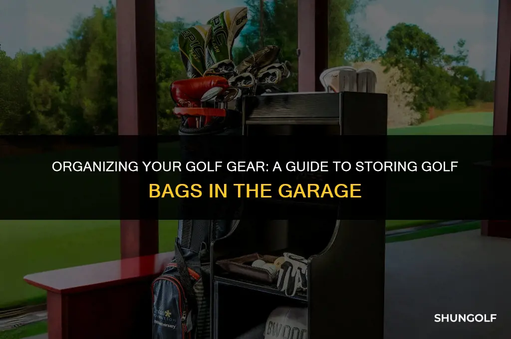 how to store golf bags in garage