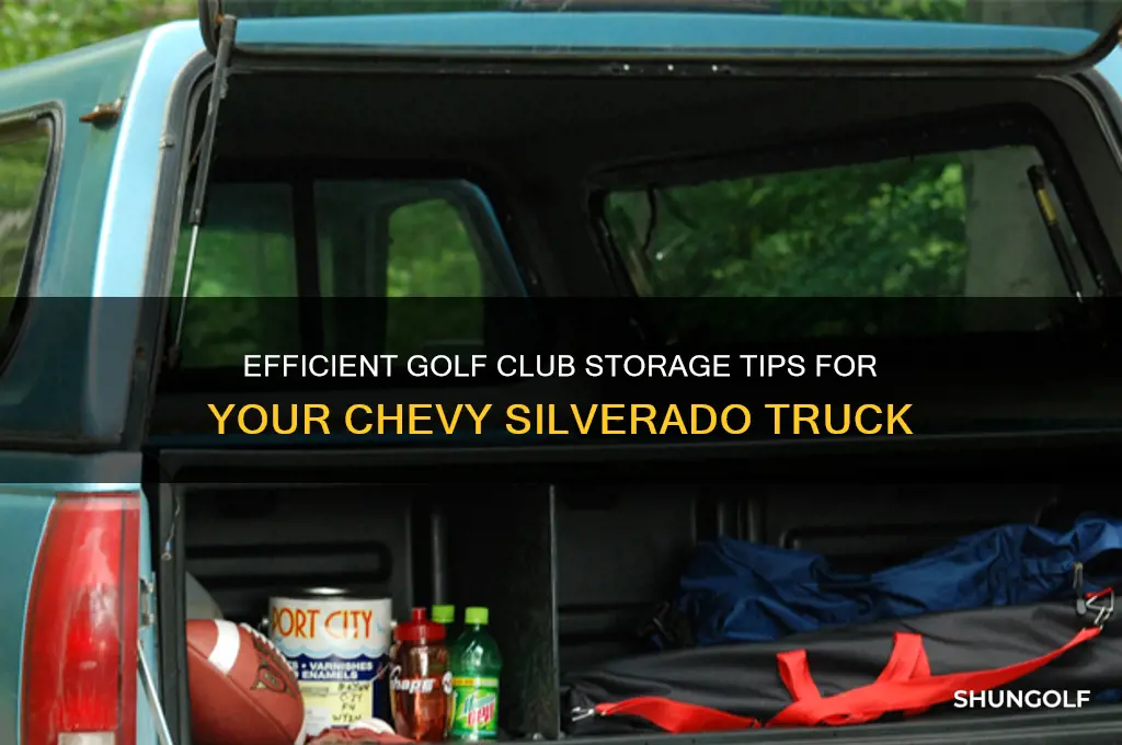 how to store golf clubs chevy silverado