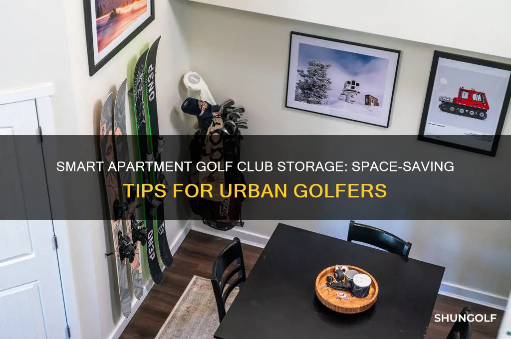 how to store golf clubs in an apartment