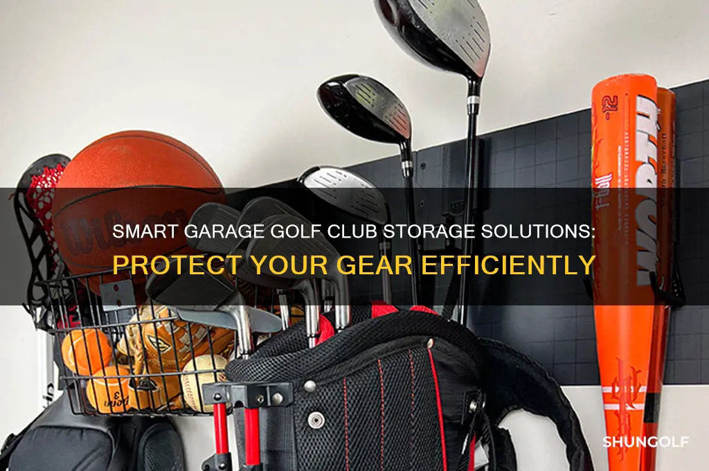 how to store golf clubs in garage