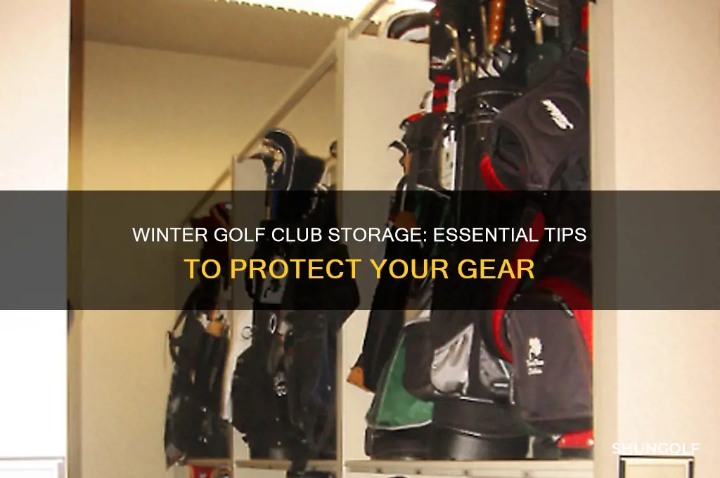 how to store golf clubs in winter