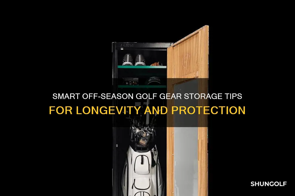 how to store golf gear in the off season