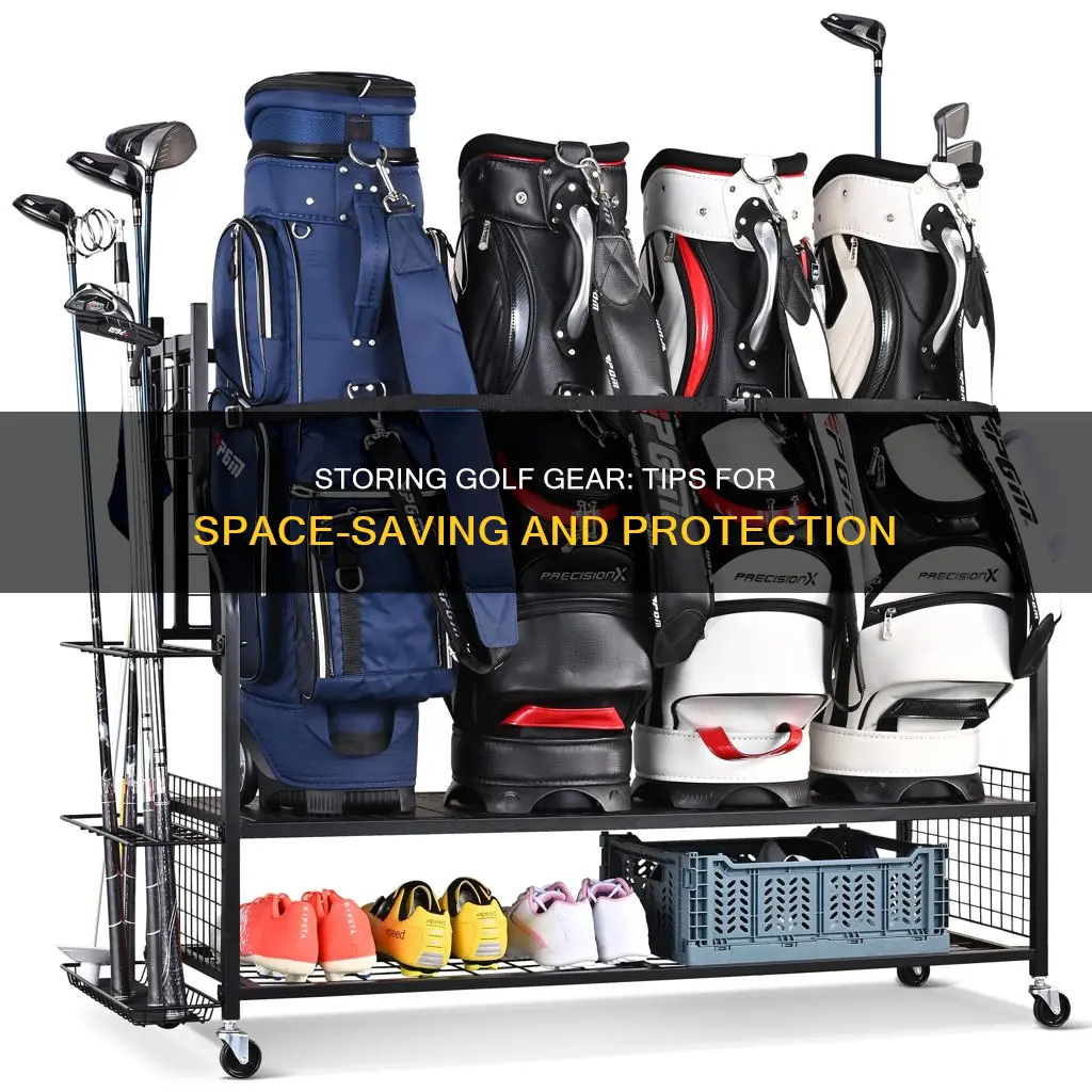 how to store golf gear
