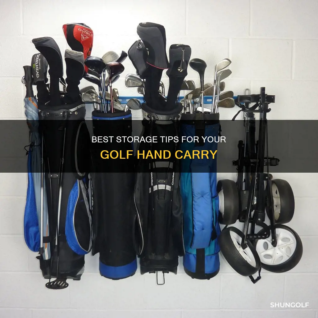 how to store golf hand carry