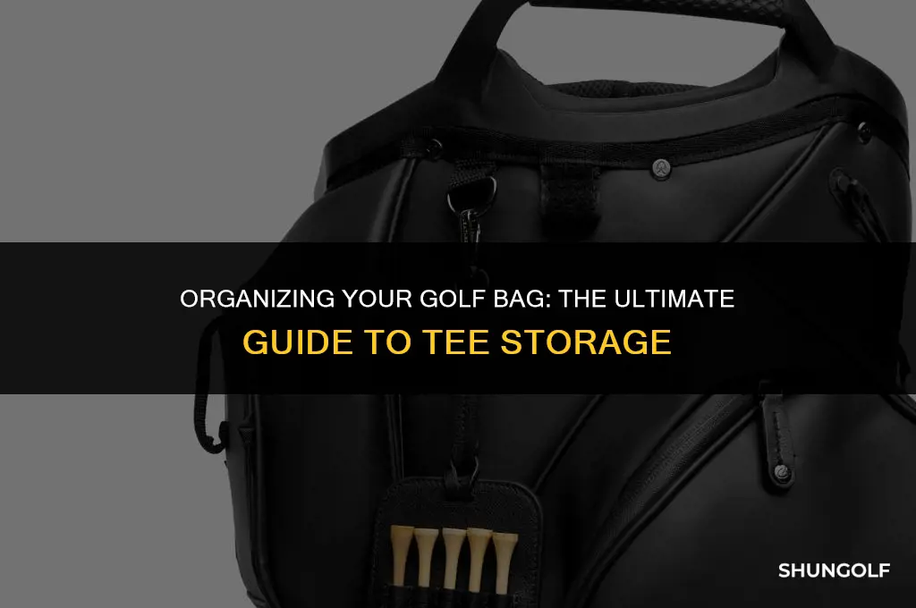how to store tees in golf bag
