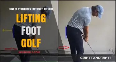 Mastering Golf Posture: Straighten Left Knee Without Lifting Foot