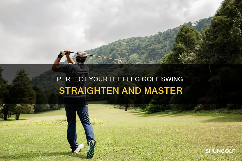 how to straighten left leg golf