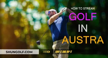 Stream Golf in Australia: A Guide to Watching Live