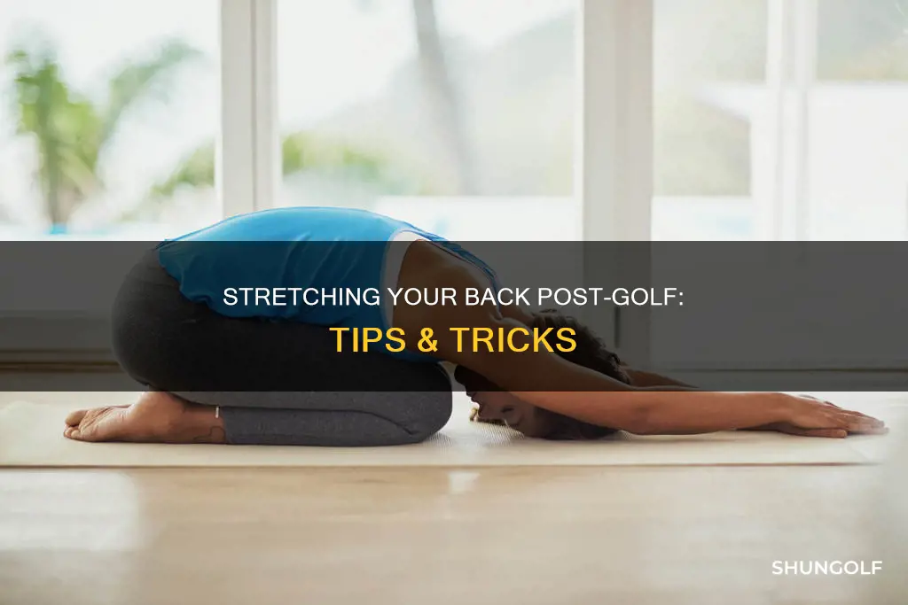 how to stretch back after golf
