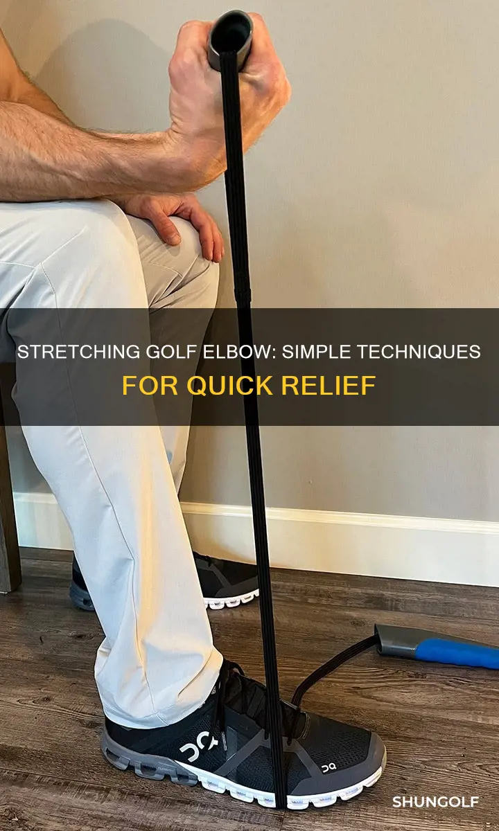 how to stretch golf elbow