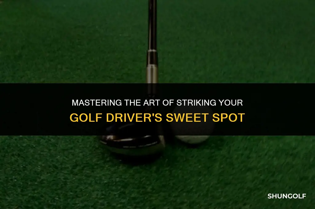 how to strike in the center of a golf driver