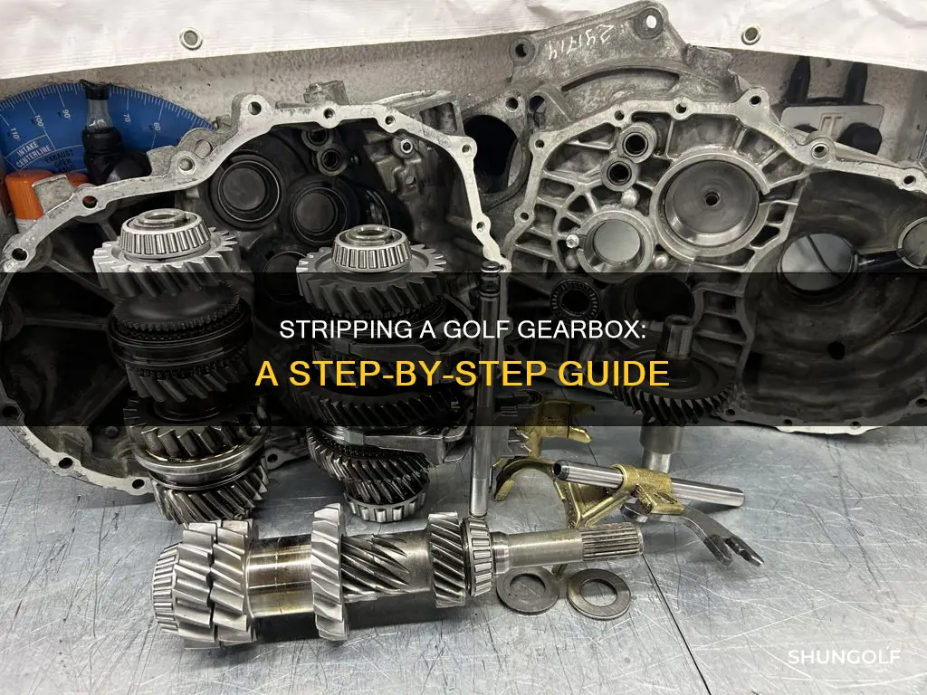 how to strip golf gearbox