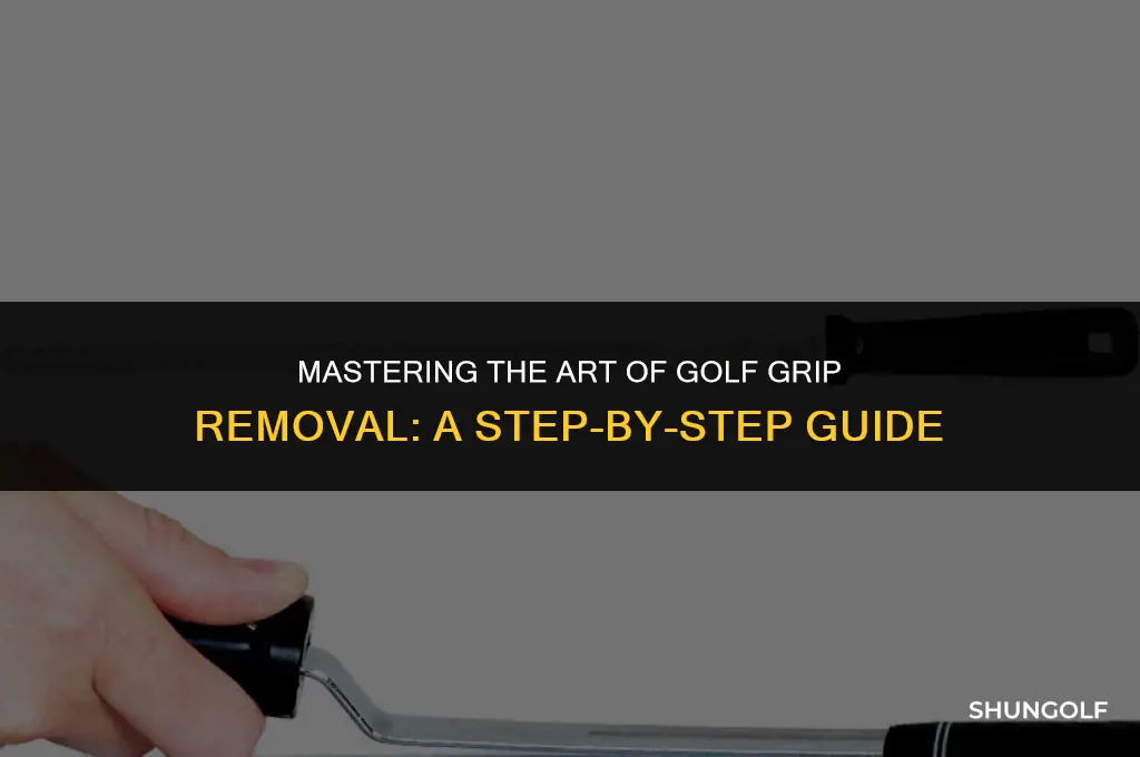 how to strip golf grips