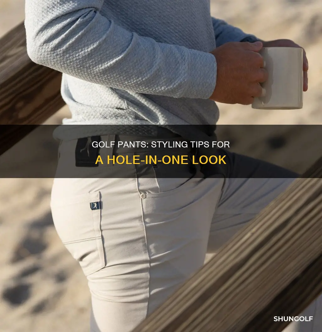 how to style golf pants