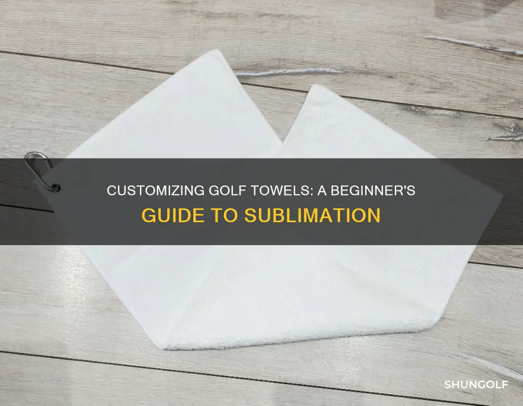 how to sublimate golf towels