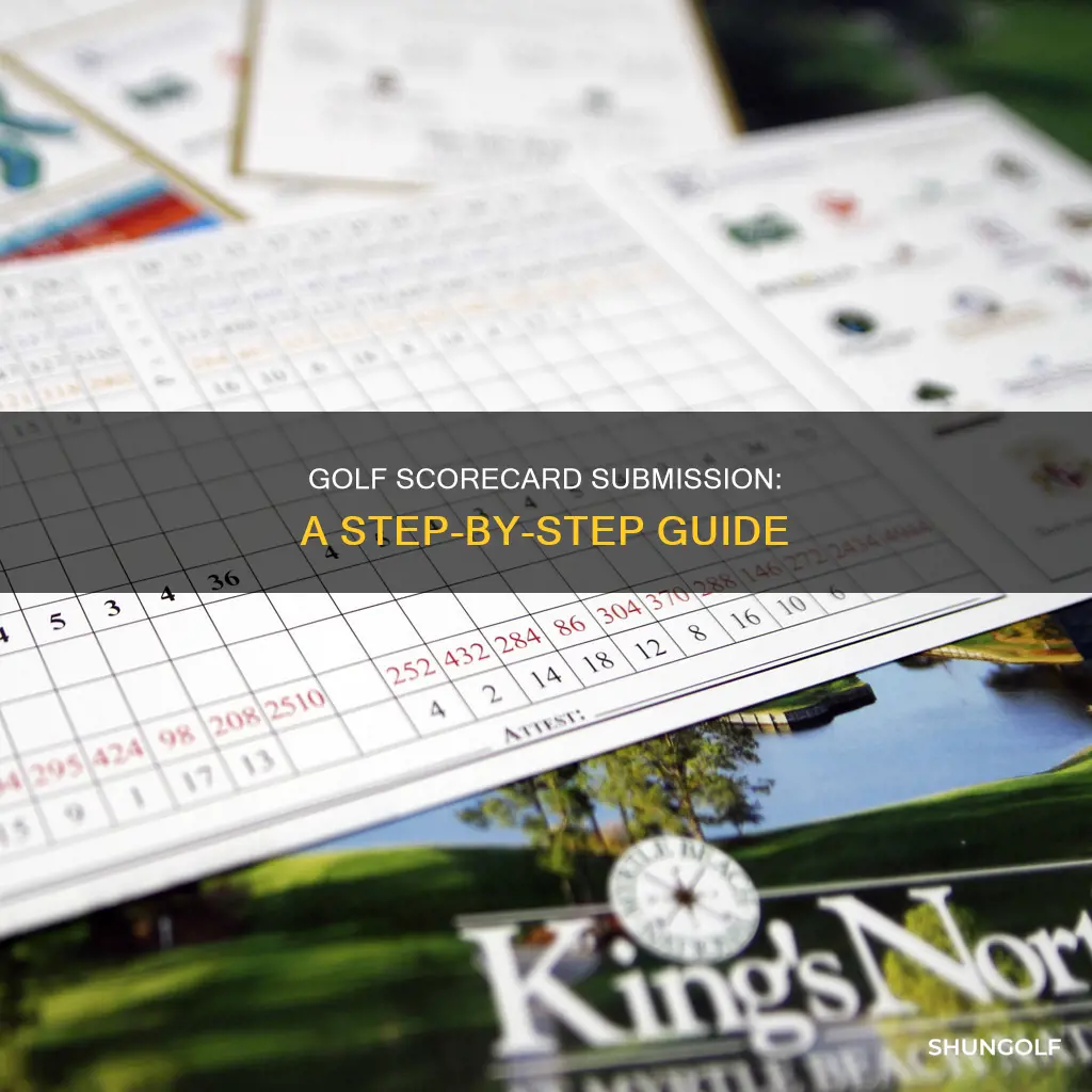 how to submit a golf scorecard