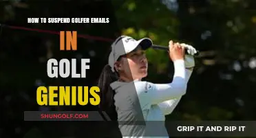 Step-by-Step Guide to Suspending Golfer Emails in Golf Genius
