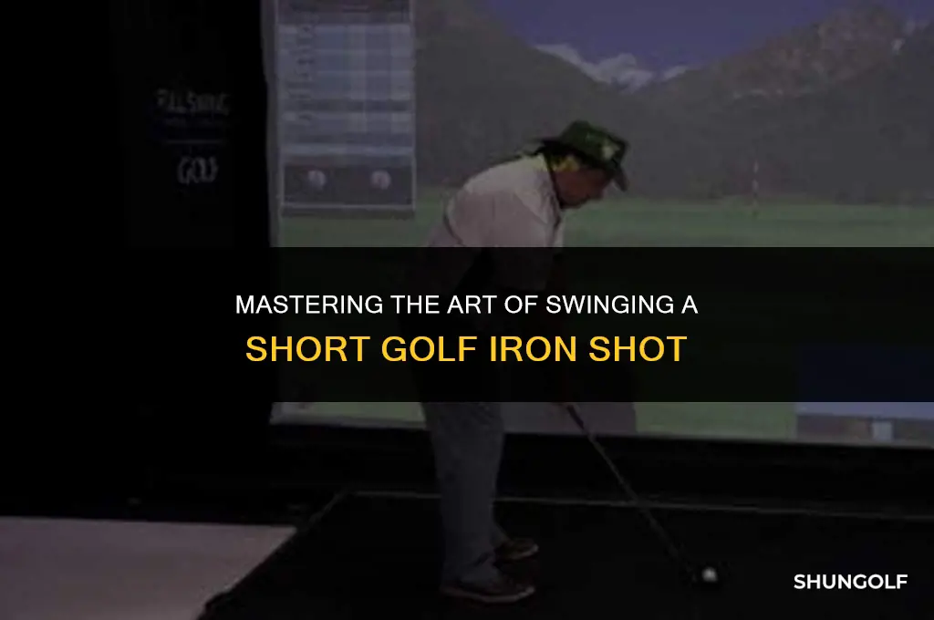 how to swig a short golf iron shot